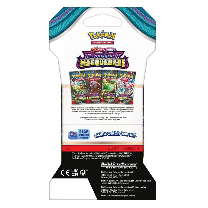 Pokémon TCG: Scarlet & Violet – Twilight Masquerade Sleeved Booster Pack